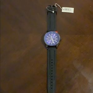 Titanium Quartz navy blue watch